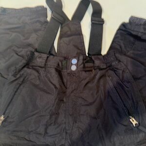 Kids Black Snow Pants